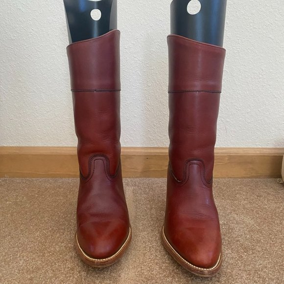 FRYE Red-brown Western Style Boots - Picture 5 of 5